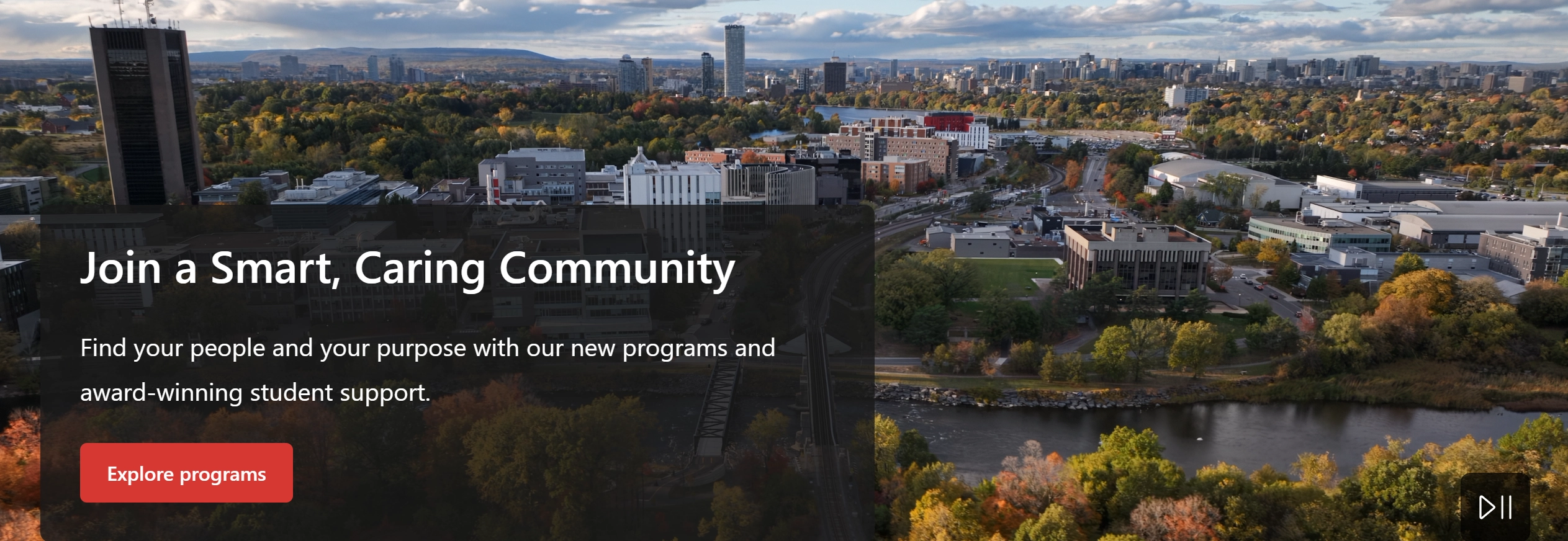 Carleton University Ottawa campus — strong in journalism, public affairs, engineering and computer science