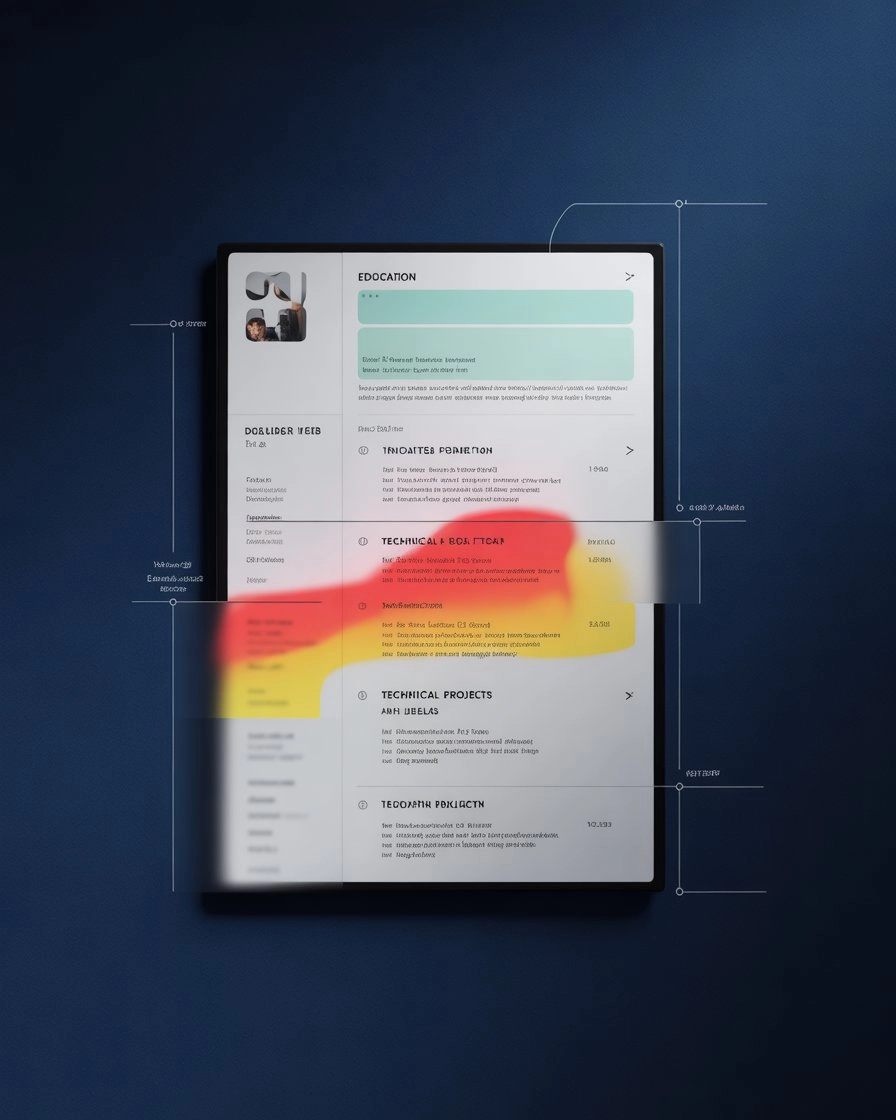 Student CV Eye-Tracking Heatmap